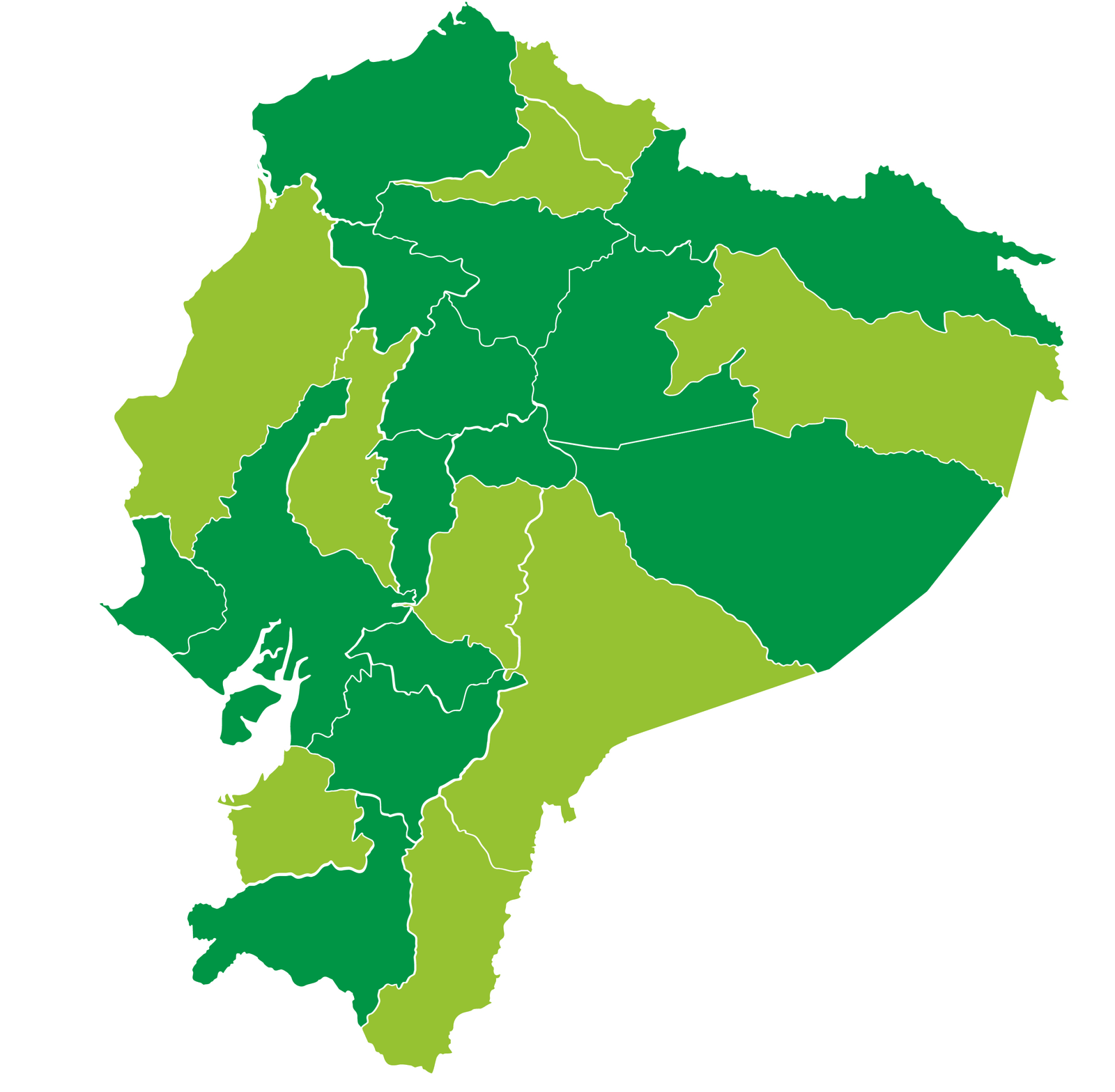 Mapa de páramos del Ecuador